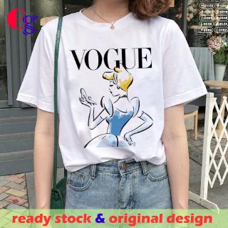 Xggx Vogue เสื้อยืดแขนสั้นหน้าร้อนเสื้อเชิ้ตผ