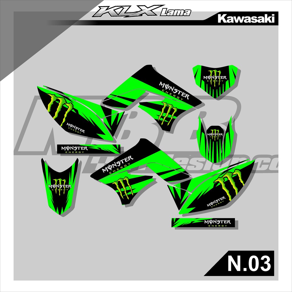 สติกเกอร์ ลาย Lis Variation KLX 150s/L Old Latest Racing Design N.03 สําหรับติดตกแต่ง
