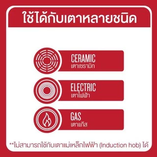 Tefal กระทะก้นลึก Natura ขนาด 24 ซม. ขอบ 2 หยัก รุ่น B2266495