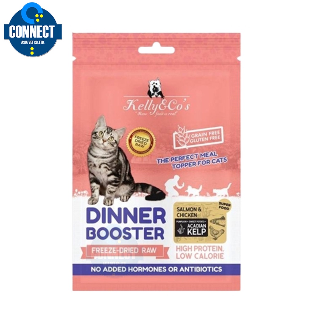 KELLY AND CO'S เคลลี่แอนด์โค ดินเนอร์บูสเตอร์ รส แซลม่อนและไก่ สำหรับแมว เบื่ออาหารง่าย ช่วยให้ขนนุ่