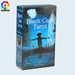 Black Cats Tarot Card Games 78PCS