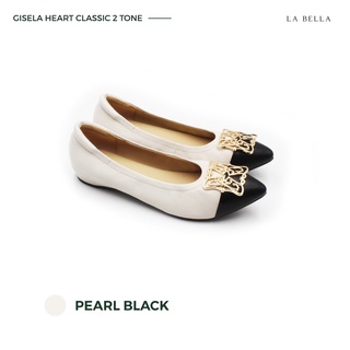 LA BELLA รุ่น GISELA HEART CLASSIC 2 TONE -  PEARL BLACK