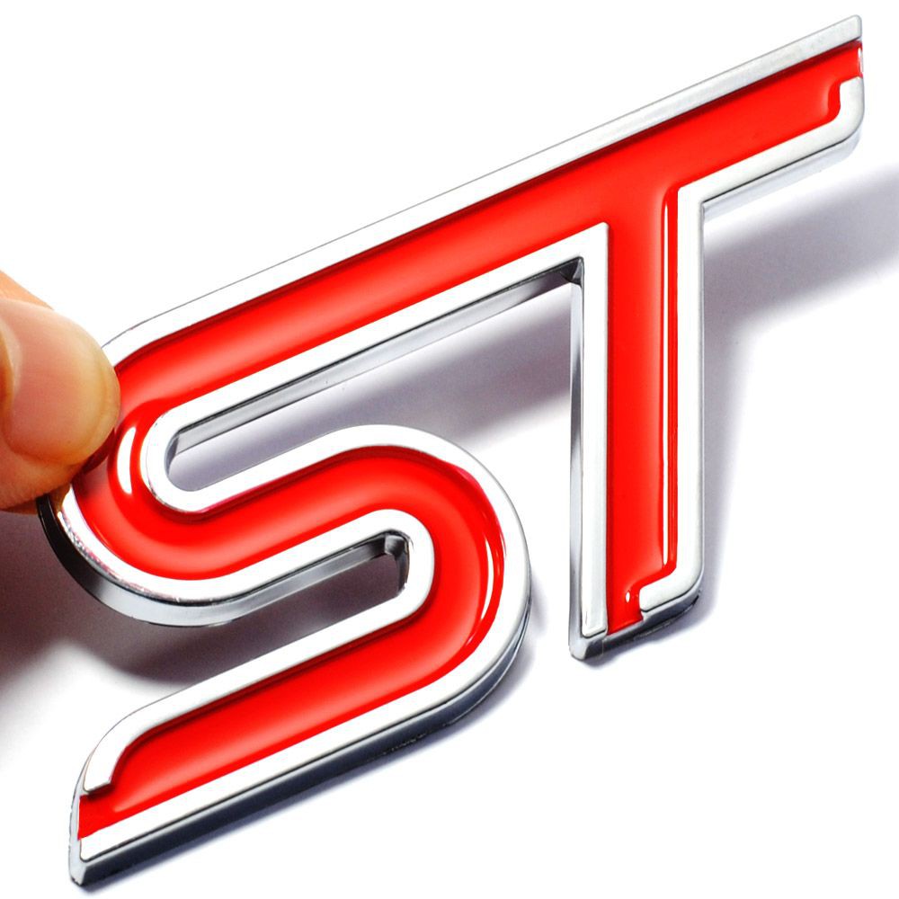 โลโก้เหล็กติดท้าย ฟอร์ด เอสทีST FORD logo 3d metal car auto emblem for focus fiesta mustang