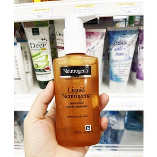 Liquid neutrogena pure mild facial cleanser เจลล้างหน้าสูตรอ่อนโยน