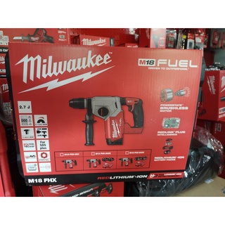 Milwaukee M18 FHX-0X0 สว่านโรตารี่ไร้สาย 18 โวลต์ 26 มม. SDS PLUS 3 ระบบ​ (เครื่องเปล่า)