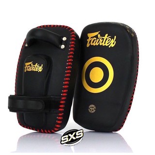 Fairtex Small Kick Pads KPLC6 Black/ Gold