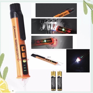 ไม่มีจอ Non-contact AC Voltage Detector Tester Meter12V-1000vPen Style Electric Indicator Outlet Voltage Dectetor Sensor