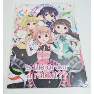 [ลิขสิทธิ์แท้] แฟ้ม A4 ลายอนิเมะ แฟ้มลายน่ารัก จากเรื่อง Gochuumon wa Usagi Desu ka? (รับน้องกระต่ายสักแก้วมั้ยคะ)