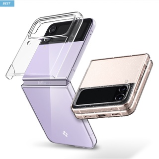 Spigen / Galaxy Z Flip 4 Air Skin Case - clear, glitter, blue, purple / super ultra slim casing flip4