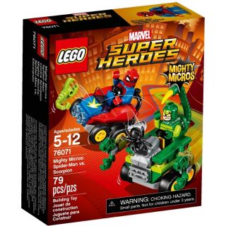 เลโก้ LEGO Super Heroes 76071 Mighty Micros: Spider-Man vs. Scorpion (กล่องไม่สวย)