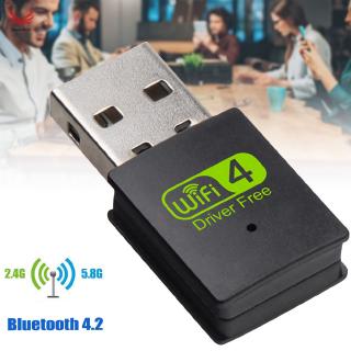 hl usb wifi อะแดปเตอร์รับสัญญาณบลูทูธไร้สายแบบ dual band สําหรับ pc laptop