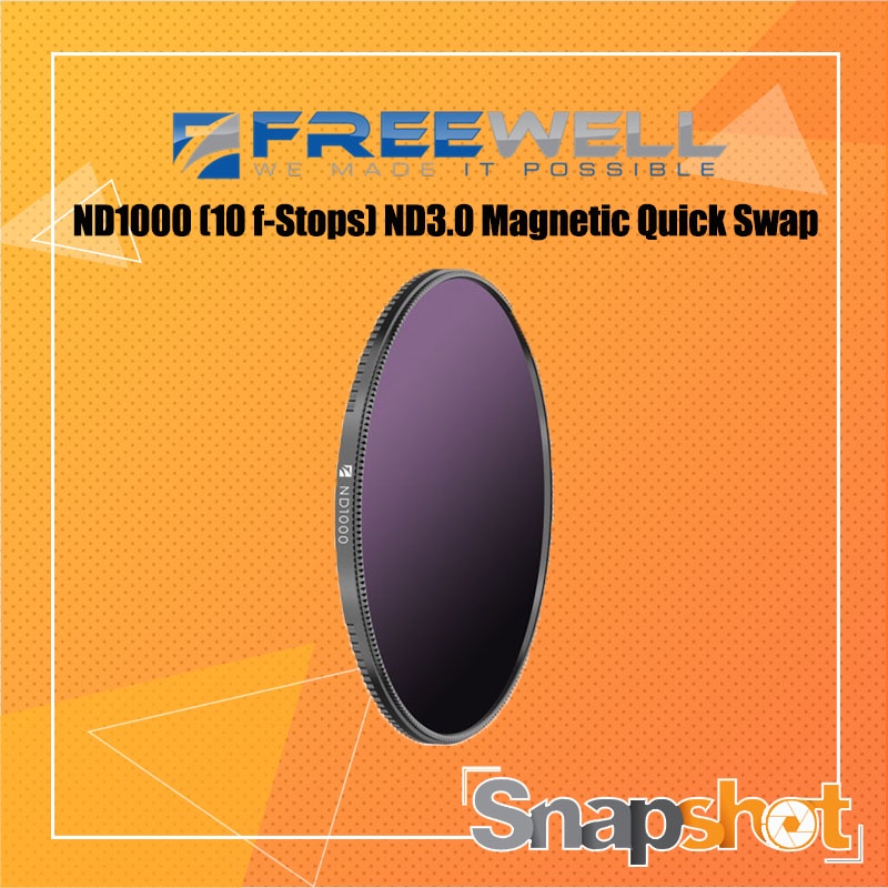 FREEWELL ND1000 (10 f-Stops) ND3.0 Magnetic Quick Swap System Filter Neutral Density Filter ND Filte