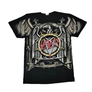 เสื้อวง Slayer เสื้อยืดวงร็อค Slayer overprint สกรีนจม