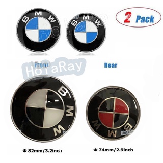 ตราสัญลักษณ์โลโก้ 74 มม. 82 มม. สีขาว สีฟ้า สีแดง สีดํา สําหรับ Bmw E46 E39 E38 E90 E60 Z3 Z4 X3 X5 X6