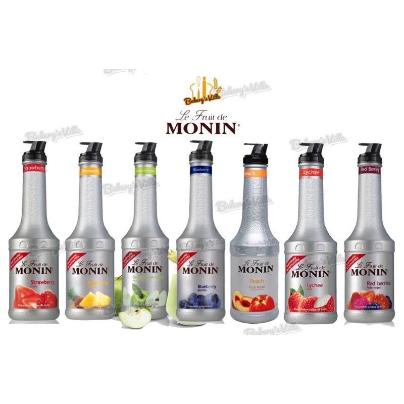 โมนิน Monin Blueberry, Granny Smith Apple, Peach Fruitmix 1000ml