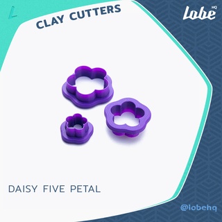 Daisy Five Petal Shape Clay Cutter/ Clay Earring Cutter/ Plastic Polymer Cutter/แม่พิมพ์กดดินโพลิเมอร์รูปทรงดอกไม้