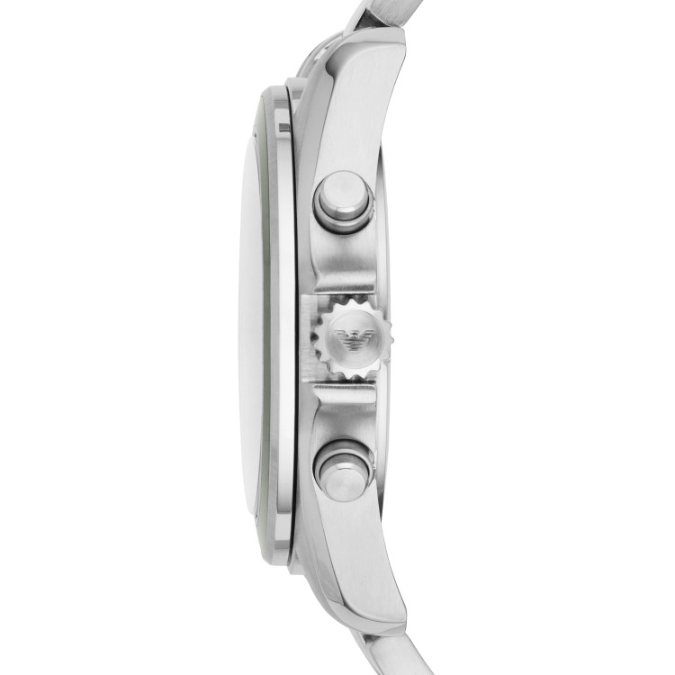 Emporio Armani ผู้ชายคลาสสิกซิกม่าสีเขียวเข้มแบบ Dial Chrono นาฬิกา ...