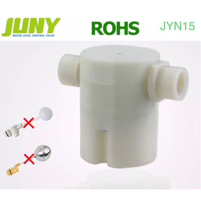 ลูกลอยควบคุมน้ำอัตโนมัติ1/2 JUNY  รุ่น JYN15 (น้ำเข้าด้านข้าง)