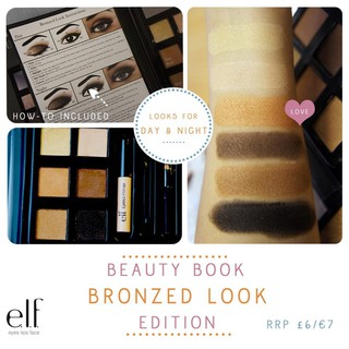 e.l.f. Essential Beauty Book Eye Sets สี Bronzed พาเลต อายชาโดว์