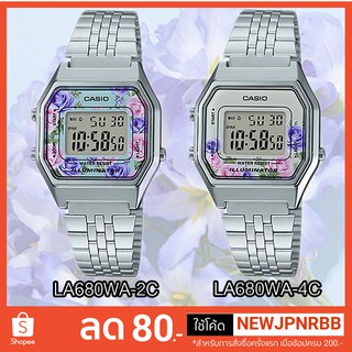 🔥Casio นาฬิกาข้อมือหญิง รุ่น LA680WA-2C , LA680WA-4C ของแท้ 💯% มีใบรับประกัน🔥