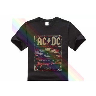 [S-5XL] เสื้อยืดแขนสั้น พิมพ์ลาย Highway To Hell Speed Shop AC DC แฟชั่นสําหรับผู้ชาย