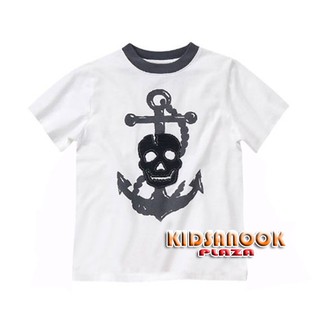 [แท้]GB808 เสื้อ Gymboree แท้ รุ่น Skull Anchor Tee (สำหรับเด็กอายุ 5-6 ปี)เสือ้ยืด เนื้อดี ใส่สบาย ไม่ร้อน