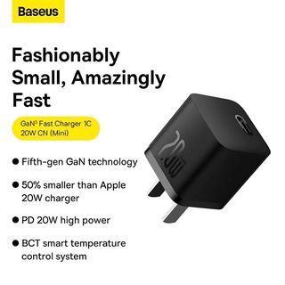 ！พร้อมส่ง ！ที่ชาร์จเร็ว Baseus PD 20w GaN5 1C สําหรับ iP14 13 12 Pro Max