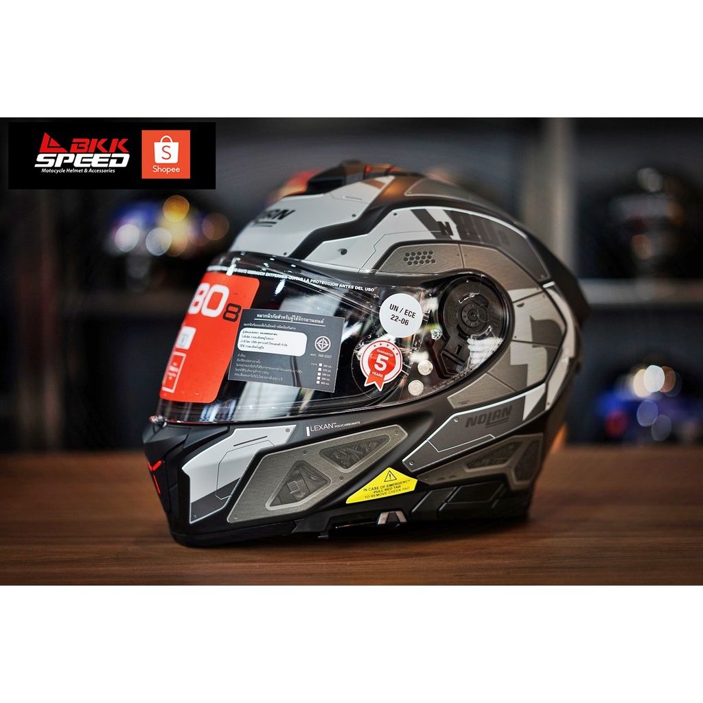 Nolan N80-8 Starscream Matt Grey (32) หมวก sport touring มีแว่น2 ชั้น