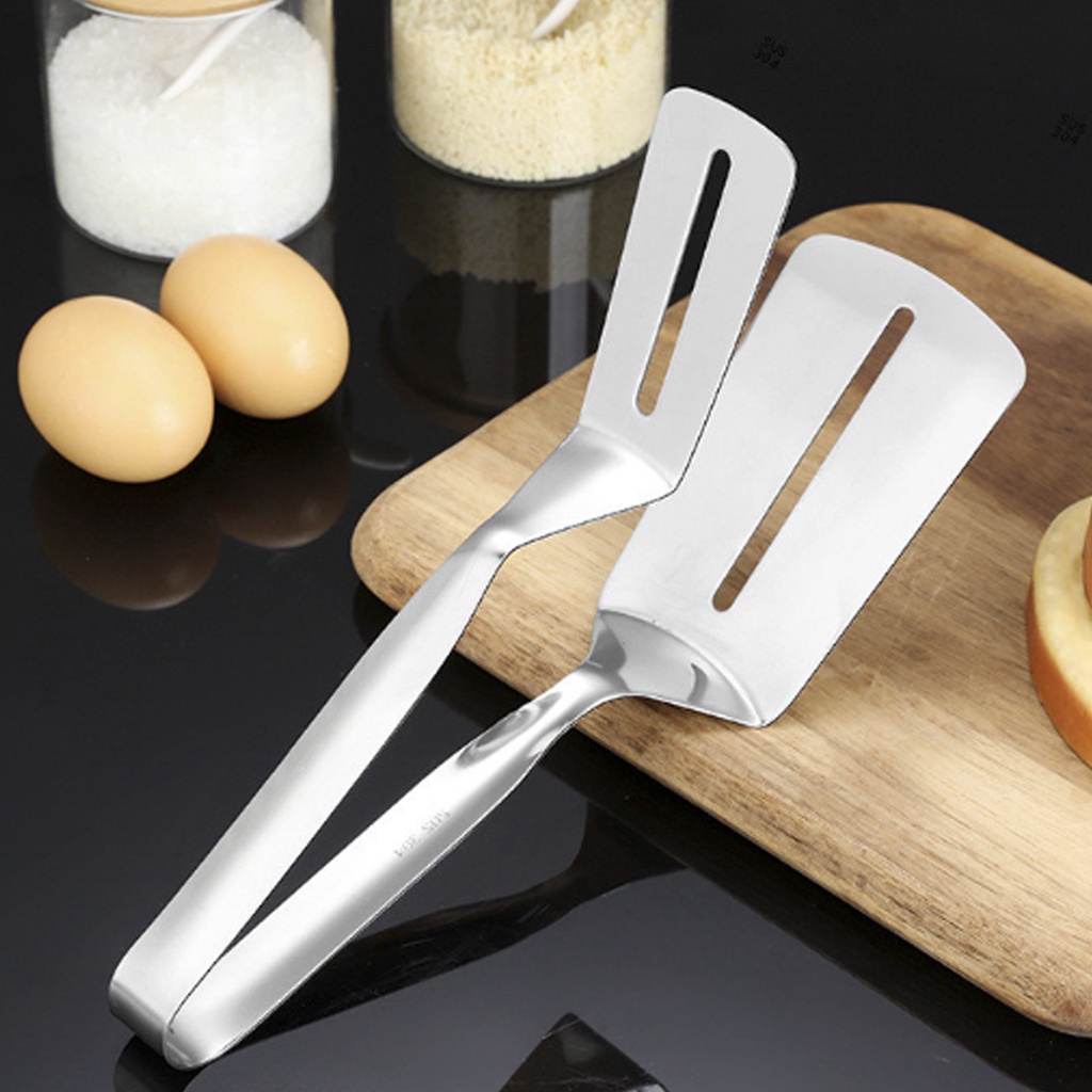 ปลีก/ส่ง ที่คีบเนื้อสแตนเลสทอดสเต๊กบาร์บีคิว ที่คีบอาหาร ที่คีบในครัวที่คีบสเต็กตะหลิวทอดสเต็ก /ที่คีบเนื้อ - รูปที่ 2