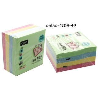 กระดาษโน้ตกาวแพค 4 ONI-1209-4P MT สีพาสเทล