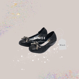 PUFFSHOES.OFFICIAL : Aimee soft ballerina Black