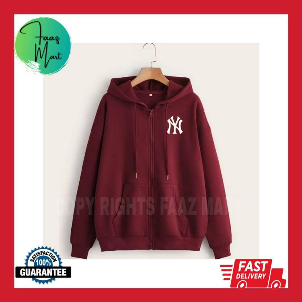 PLUS ขนาด (S-5XL)UNISEX PLAIN SOLID ZIP UP HOODIES/LONG SLEEVE SWEATSHIRTS CASUAL WEAR HOODIES