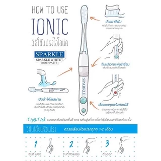 SPARKLE แปรงสีฟัน ไอออนิค หัวเล็ก 1 ชิ้น (คละสี) รุ่น Ionic (10SK00059)