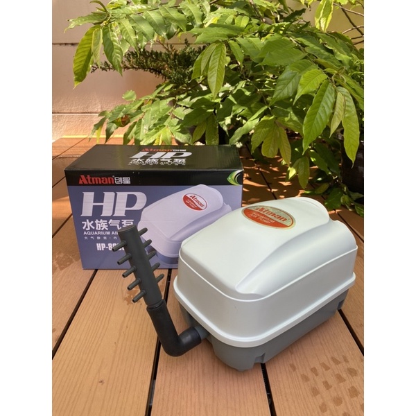 ATMAN HP-8000 (ปั๊มลมสำหรับบ่อปลา หรือตู้ปลา แยกได้หลายทาง เสียงเงียบ แรงลม 70L/min)