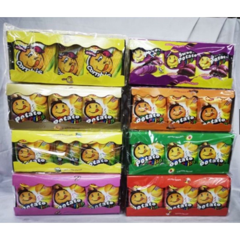 Win2 Potato Crackers Crisp ขนมแคร็กเกอร์มันฝรั่งบางกรอบ