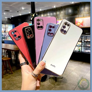 เคส OPPO A74 4G A74 5G A92 A95 4G soft case Realme7 5G case electroplate A74 case Realme7 5G A92 เคสโทรศัพท์เคลือบด้วยไฟฟ้า