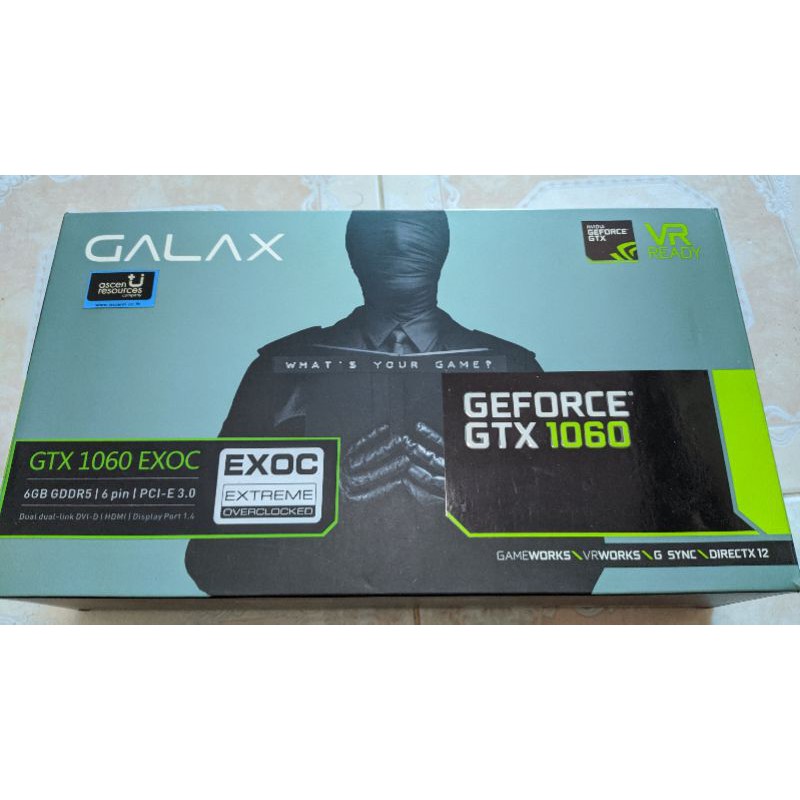 Galax GeForce GTX 1060 6G EXOC Black (มือสอง)