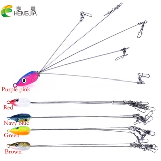 Hengjia เหยื่อตกปลา 18 ซม.Umbrella Fishing lure Rig 5 แขน Alabama Rig Head Swimbait Swivel Snap Connector Fishing Tackle