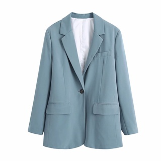 Misty Blue everyday blazer ใส่โค้ด WBFHVG ลดทันที 125.- ขั้นต่ำ 500.-