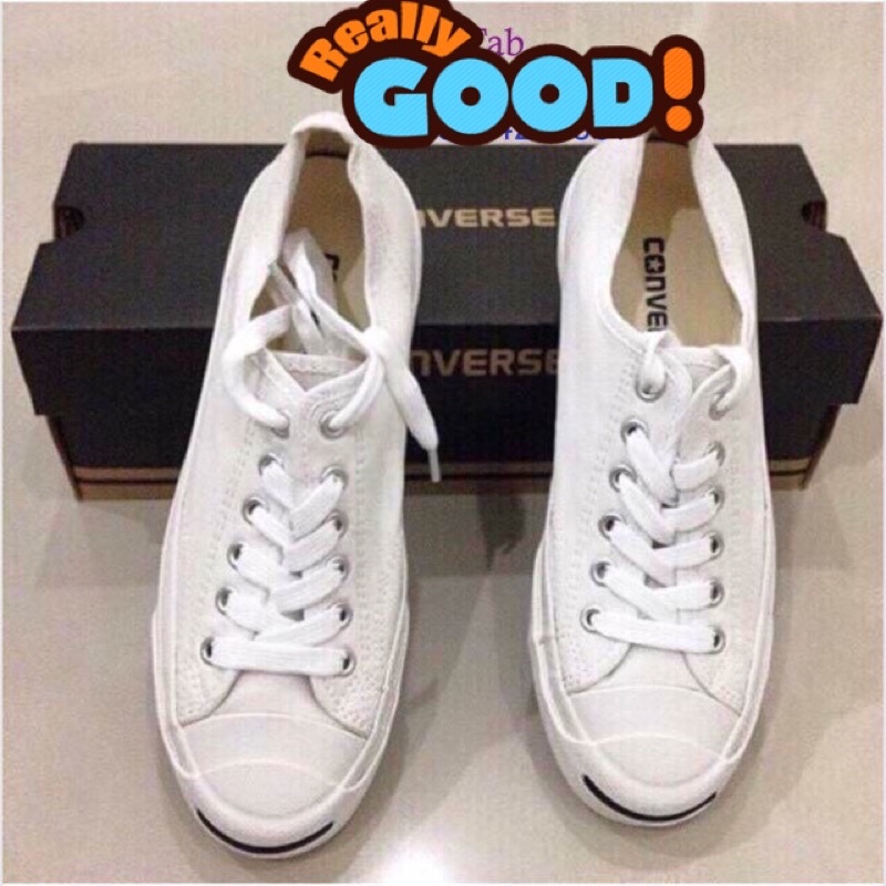 รองเท้าผ้าใบ Jack Purcell สีขาว ส่งฟรีEMS โค้ดลด80