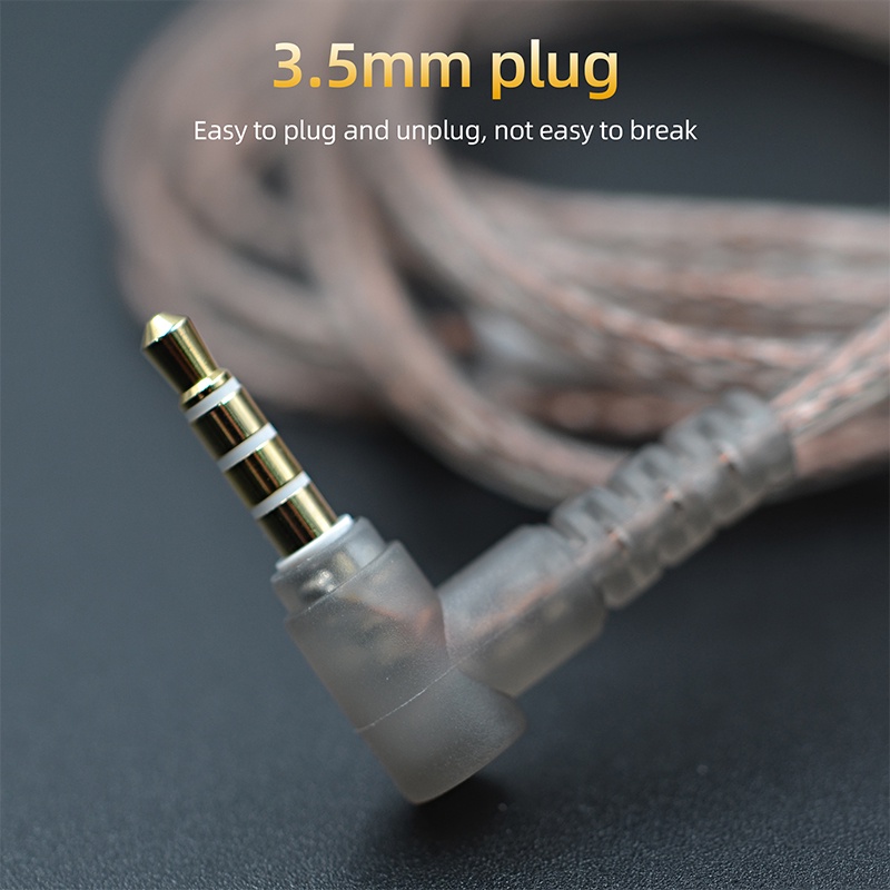 New KZ OFC cable High purity oxygen-free copper flat upgrade line 2Pin for ZS10 EDX EDC ZST ZSN ZEX Pro X
