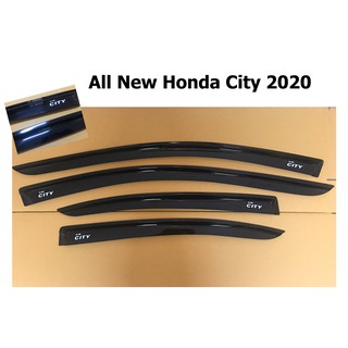 กันสาด/คิ้วกันสาด ฮอนด้า ซิตี้ Honda City 2020 รุ่น4ประตู,5ประตู สีดำเข้ม