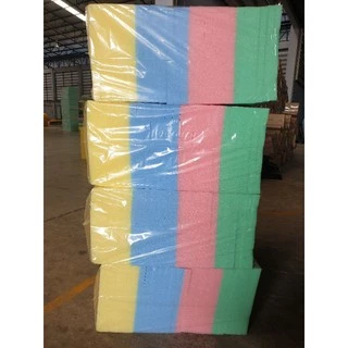 ฟองน้ำ ฉาบปูน หนา 1" ทำ face shield แพ็ค 12 ชิ้น / แพ็ค คละสี คุณภาพดี