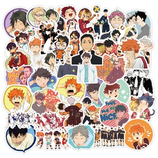 Haikyuu!!  สติกเกอร์กันน้ำรูปแบบที่แตกต่างกัน, 50 ชิ้น