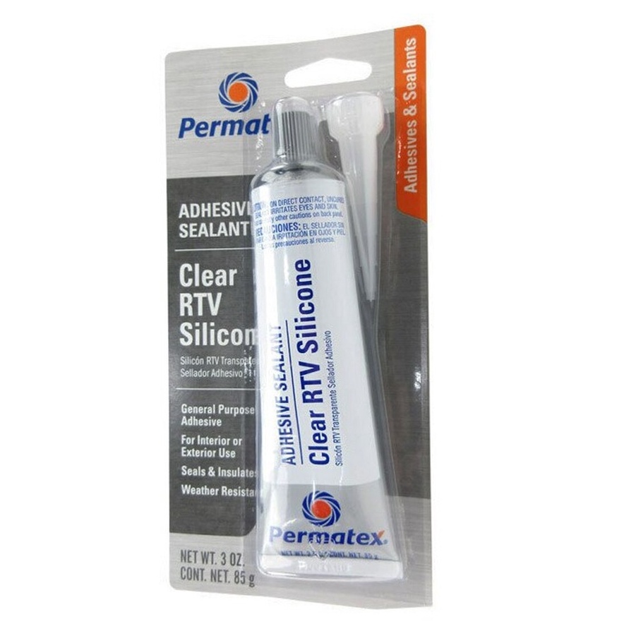 Permatex Adhesive Sealant Clear RTV Silicone - 85g