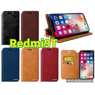 Xiaomi Mi11Lite/Redmi Note10 5G/4G/Redmi Note10S/Redmi Note10Pro/Redmi9Tเคสฝา​พับ​ใส่​บัตร​+พร้อม​ล็อค​แม่เหล็ก​ด้วย​