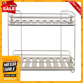 ชั้นวางของสเตนเลส2ชั้น ถาดขาว AQ-3150A2 ชั้นวางของในครัว KITCHEN RACK AQ-3150A2 STAINLESS STEEL 2-TIER