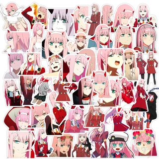 ❉ DARLING in the FRANXX - Series 06 Anime ZERO TWO 02 สติ๊กเกอร์ ❉ 50Pcs/Set DIY Fashion Waterproof Decals Doodle สติ๊กเกอร์