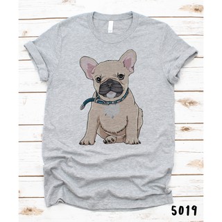 เสื้อยืดโอเวอร์ไซส์French Bulldog T-shirt (เฟรนช์ บู็อก) 5019,7107S-3XL