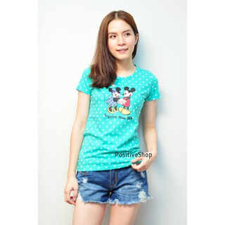 121-024 Disney เสื้อยืดMickey&amp;Minnie